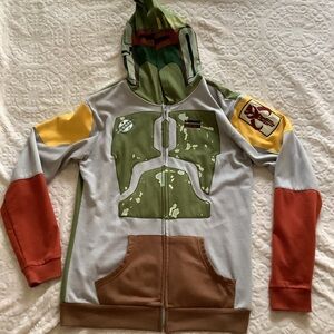 Star Wars Boba Fett Mandalorian full-zip hoodie, RARE, VINTAGE, men’s LARGE